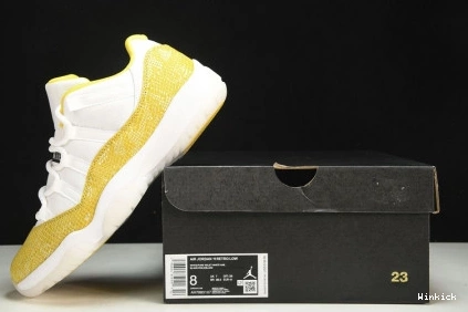 AH7860-107 Jordan Low Air 11 Snakeskin” “Yellow 0922